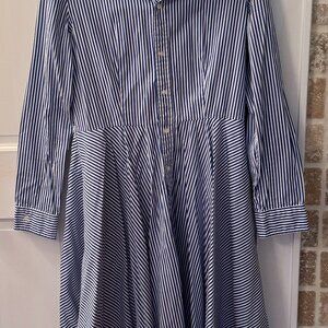 Beautiful Polo Striped Shirt Dress, size 10